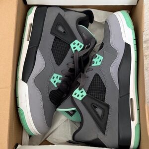GS GREEN GLOW 4 JORDANS